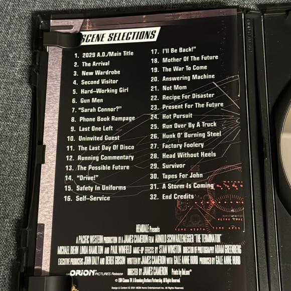 The Terminator Spec Ed DVD 2003 Arnold Schwarzenegger Linda Hamilton Sci-Fi - Picture 7 of 9